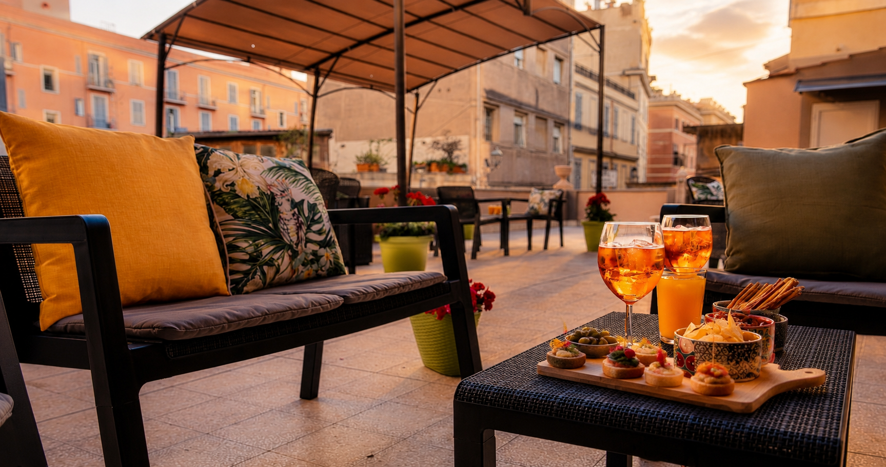 Terrace of Harmonia Guest House Civitavecchia